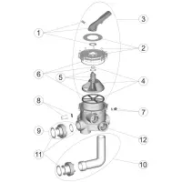 Pièces détachées pour Vanne SIDE 1 1/2" et 2" avec liaisons