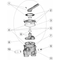 Pièces détachées pour Vanne SIDE 1 1/2" noire