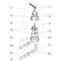 Pièces détachées pour Vanne SIDE 2 1/2" avec liaisons