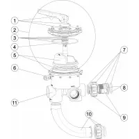 Pièces détachées pour Vanne SIDE CLASSIC PLUS 2" avec liaisons