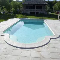 Coque piscine Varianza 74 - 7,8m x 4m  - fond incliné