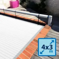 Volet hors sol pour piscine 4x3m