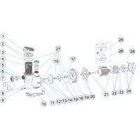 Pièces détachées pompe VICTORIA PLUS SILENT H (ASTRAL)