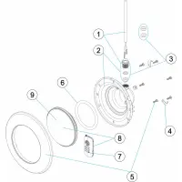 Pièces détachées  Projecteur aquasphere led par56