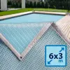 Bâche à bulles 6x3 alvéolaire Gris translucide  - by DEL AQUALUX