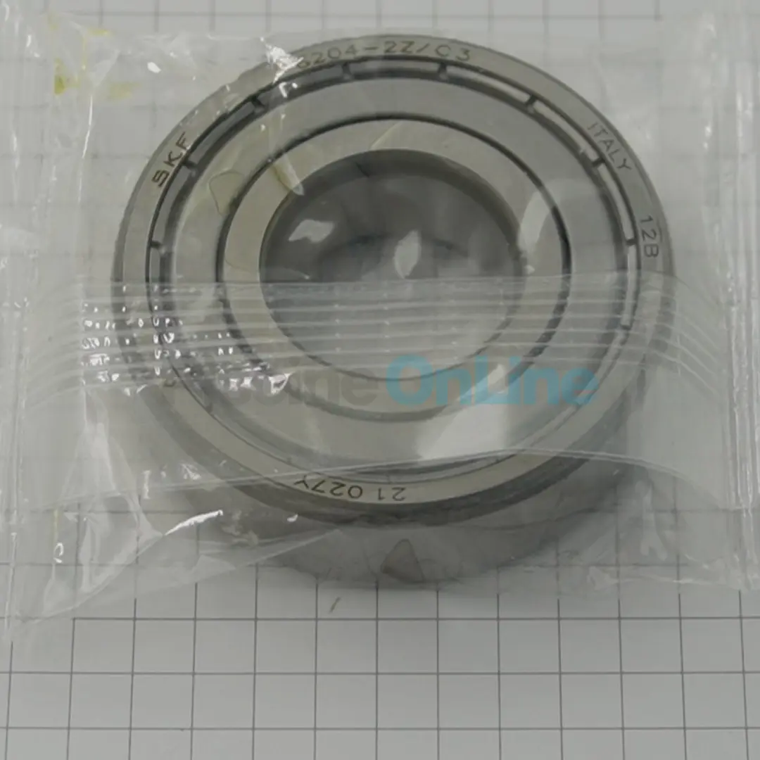 Roulement SKF 6204-2Z/C3 flasque métal faible friction - 47x20x14 (6204 ...