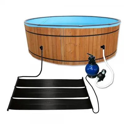 Ansobea Chauffage Solaire Piscine 113x69x35cm - Panneau Solaire Chauffage Eau Piscine & Douche Jardin