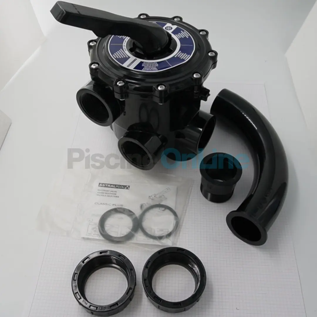 Vanne Side multivoies Classic Plus 2'' noire avec jonctions