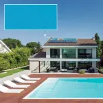 PVC armé ALKORPLAN 2000 verni uni - 150/100ème, vernis 1 face, uni - Rouleau de 25ml x 1.65m - Bleu adriatique