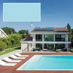 PVC armé ALKORPLAN 2000 verni uni - 150/100ème, vernis 1 face, uni - Rouleau de 25ml x 1.65m - Bleu clair