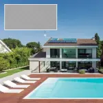 PVC armé ALKORPLAN 2000 verni uni - 150/100ème, vernis 1 face, uni - Rouleau de 25ml x 1.65m - Gris clair