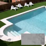 PVC armé ALKORPLAN 3000 verni imprimé - 150/100ème, vernis 1 face, motifs - Rouleau de 25ml x 1.65m - Gris perle nacré