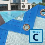 Bâche à bulles Sol+Guard GeoBubble 500 microns Quatro forme C