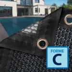 Bâche à bulles New Energy Guard 500 GeoBubble microns Quatro forme C