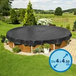 Bâche pour piscine hors-sol ronde diamètre 4.5m noir