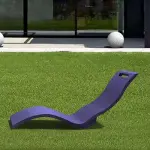 Transat piscine - Chaise longue en résine ARKEMA SERENDIPITY S010 - Rouge Framboise