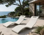 Chaise longue ARKEMA SERENDIPITY S010 - Blanc
