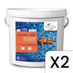 Chlore lent en galet 4 kg POOLSTYLE PSL-500-0002 - Lot de 2