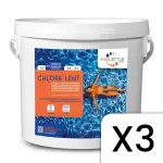 Chlore lent en galet 4 kg POOLSTYLE PSL-500-0002 - Lot de 3