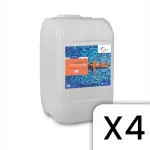 Chlore liquide 20L PoolStyle PSL-500-0019 - Lot de 4