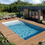 Coque piscine Melody 77 - 7,60m x 3,80m x 1,50m sans filtration