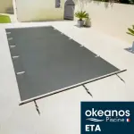 Bâche de sécurité à barres pour piscine Okéanos ETA 6m x 3.50m