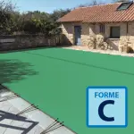 Couverture d'hivernage opaque Skin Freeze Forme C Amande / Ivoire