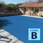 Couverture d'hivernage opaque Skin Freeze Forme B Bleu / Ivoire