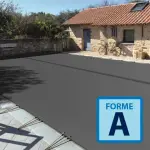 Couverture d'hivernage opaque Skin Freeze Forme A Gris foncé / Gris