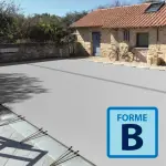 Couverture d'hivernage opaque Skin Freeze Forme B Gris / Gris