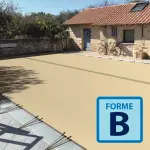 Couverture d'hivernage opaque Skin Freeze Forme B Ivoire / Ivoire