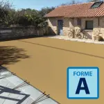 Couverture d'hivernage opaque Skin Freeze Forme A Terracotta / Ivoire