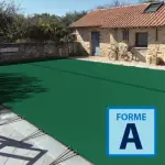 Couverture d'hivernage opaque Skin Freeze Forme A  Vert / Ivoire