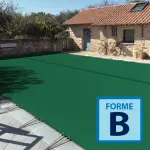 Couverture d'hivernage opaque Skin Freeze Forme B Vert / Ivoire