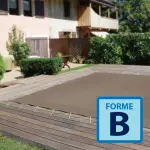 Couverture d'hivernage opaque Vancouver forme B - Terracotta / Ivoire