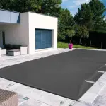 Couverture de sécurité à barres STARPOOL PREMIUM colori gris ardoise