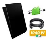 Kit Solaire PowerMax 1040W - installation horizontale , 2 Panneaux Izypower 520W + Micro-onduleur IZYPOWER 1000W