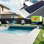 Enrouleur automatique pour bâche à barres Rolltwin jusqu'à 4 mètres de large avec panneau solaire