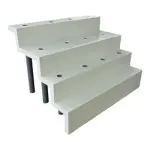 Escalier sous liner Red Pool Droit modulaire  0.50 m - Hauteur 0.90 m - 3 marches