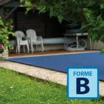 Couverture filtrante Vernosc Forme B - Bleu / Noir