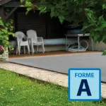 Couverture filtrante Vernosc Forme A -  Gris / Noir