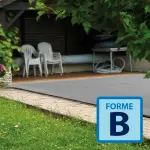 Couverture filtrante Vernosc Forme B - Gris / Noir