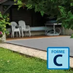 Couverture filtrante Vernosc Forme C - Gris / Noir