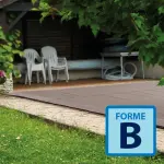 Couverture filtrante Vernosc Forme B - Sable / Noir