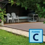 Couverture filtrante Vernosc Forme C - Sable / Noir