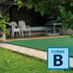 Couverture filtrante Vernosc Forme B - Vert / Noir