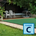 Couverture filtrante Vernosc Forme C - Vert / Noir