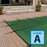 Couverture d'hivernage et de sécurité GRILLE Freeze Forme A - Vert / Noir