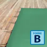 Couverture d'hivernage opaque Skin Cold forme B Amande / Ivoire