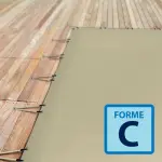 Couverture d'hivernage opaque Skin Cold forme C Ivoire / Ivoire